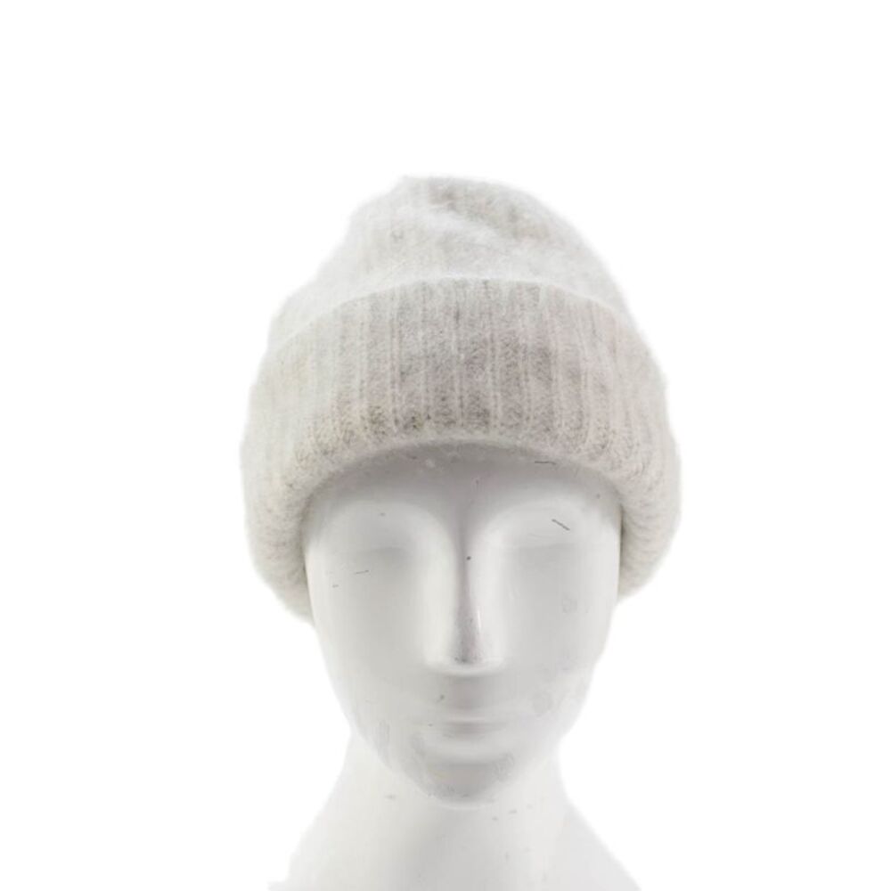 C.T. Plage Womens Pull On Beanie Hat Off White Wool Size EUR 40